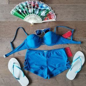 2 Piece Blue Swimsuit